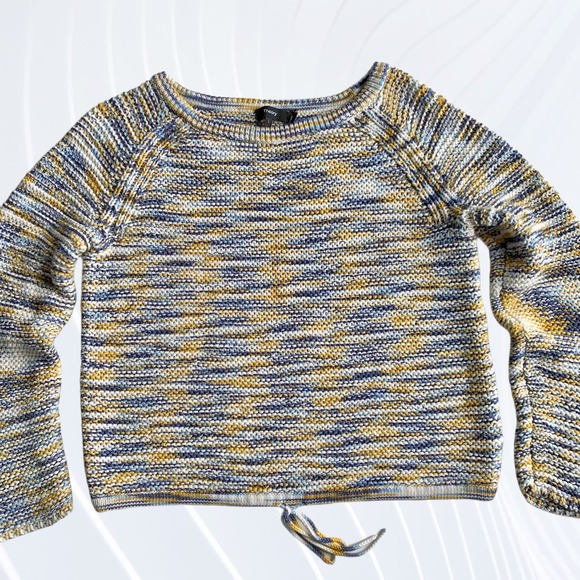 Theory Coella Soft Chain Cotton Sweater Size Large - Picture 2 of 10